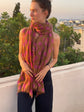 Cashmere Shawl DOTS - Tawny/Pink