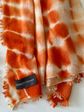 Cashmere Shawl TADESHO Batik - Aperol Spritz