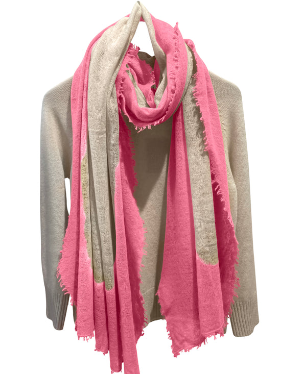 Cashmere Shawl TESSA Edge - Floss